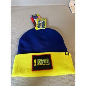 FIFA World Cup 2026 New York New Jersey Patch Beanie Blue Yellow PB1 Hat NWT